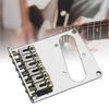 6 Rollensättel Elektrischer Bass Feste Brücke 6 Saiten Professionelles Basszubehör Feste Brücke Bassgitarrenteil für Gitarre