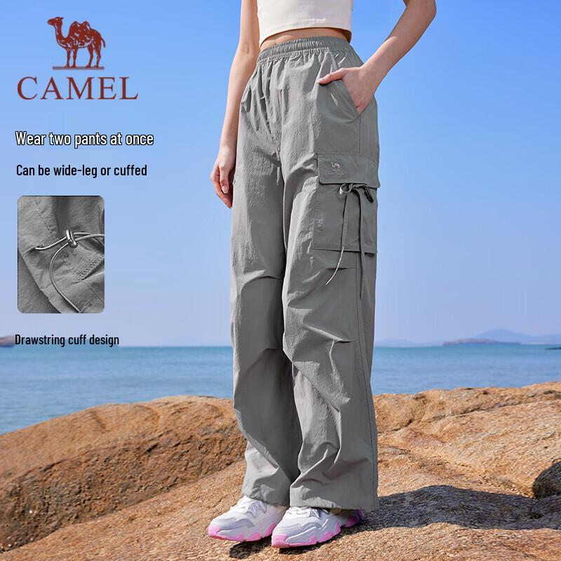 Camel Pantaloni Cargo da Donna Freschi al Tatto e ad Asciugatura Rapida