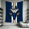 Los Angeles Rams Wall Tapestry Aesthetic Wall Hanging Printed Fabric Blanket Decorative Tapestries for Bedroom Living Room Home Decor