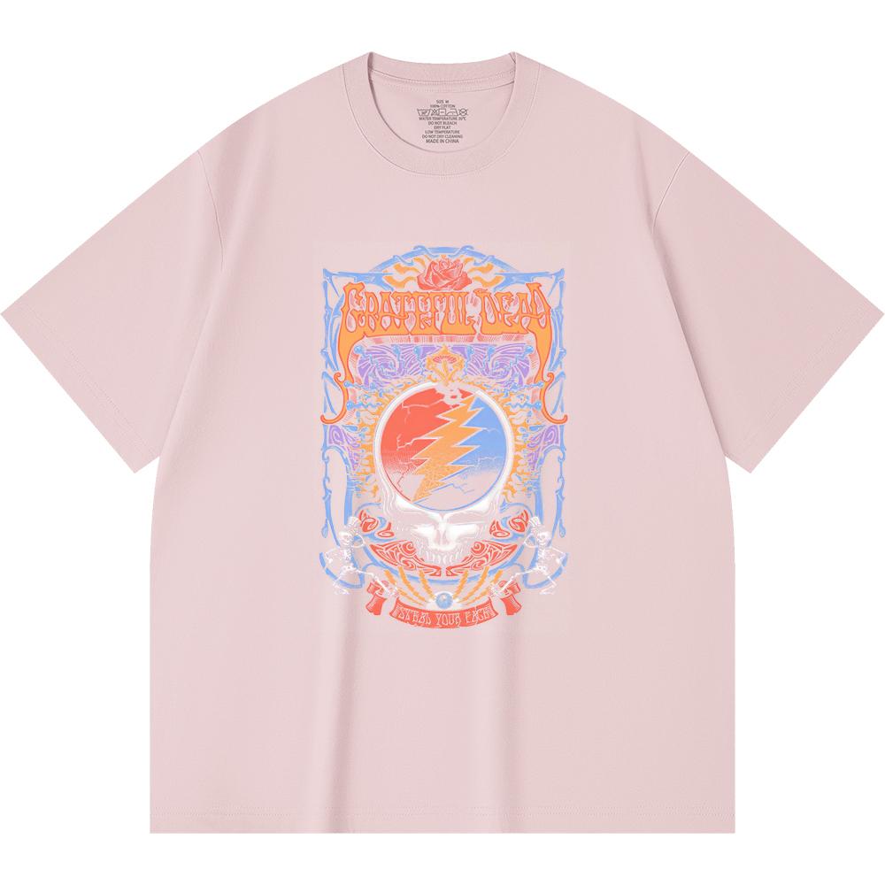 230 Gsm 100% Cotton Heavy Metal T-Shirt  Rock Band Popular Music Print Unisex Heavy Cotton T Shirt