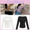 Oversized Long Sleeve T Shirt For Women With Mock Two Piece Design And Embroidery For Spring 2025