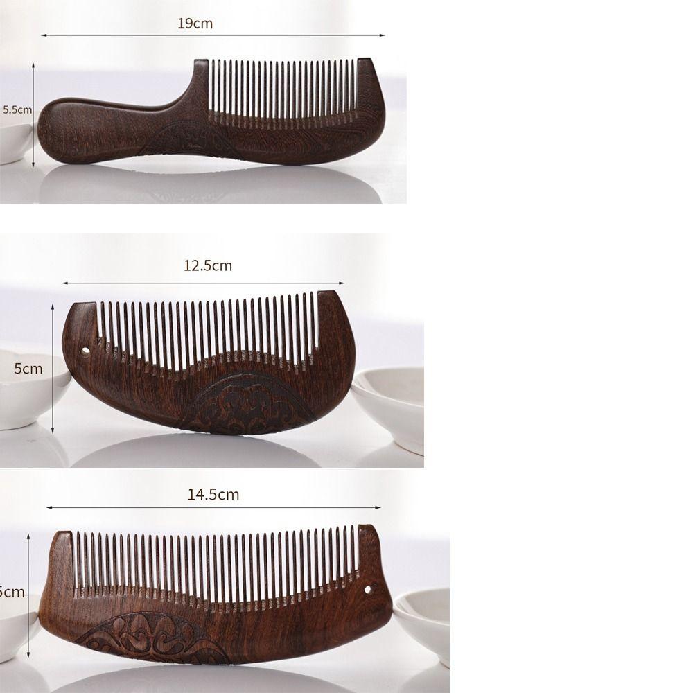 Antistatischer Haarkamm Zarter Sandelholzkamm Haarstyling-Werkzeug Haarpflegewerkzeug Schönheitszubehör