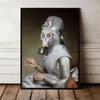 Poster Portrait White Gas Mask