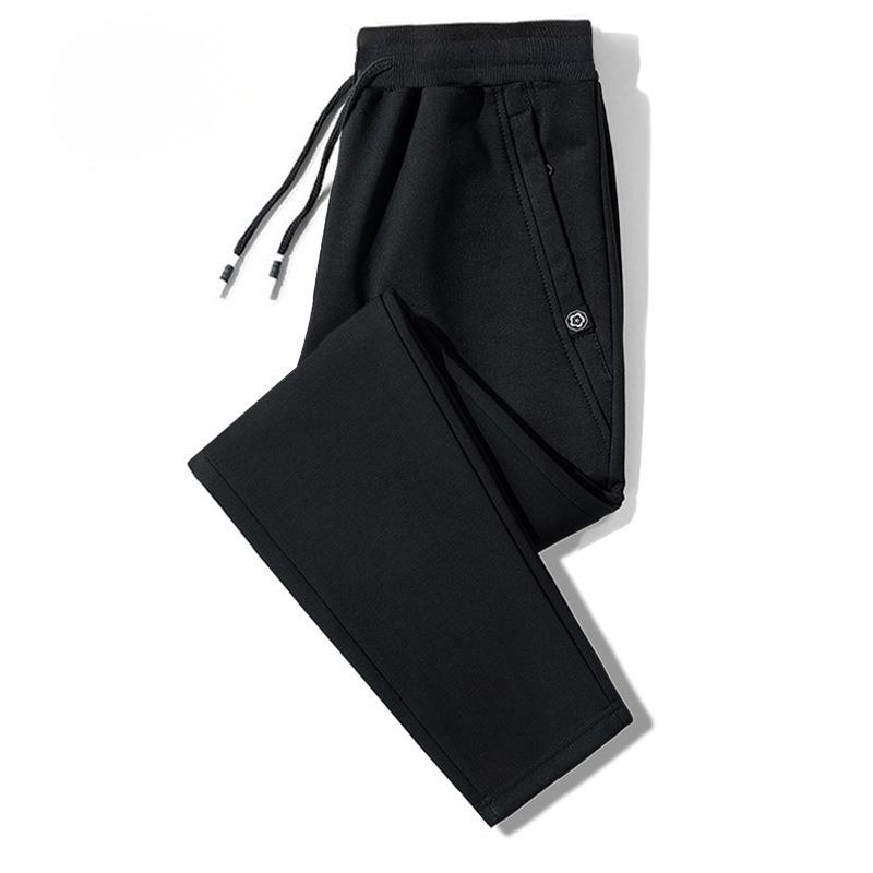 Herrenhosen Herbst/Winter Thermohose Locker geschnitten Gerades Bein Herrensporthose Lässig mit Bündchen Lange Hose