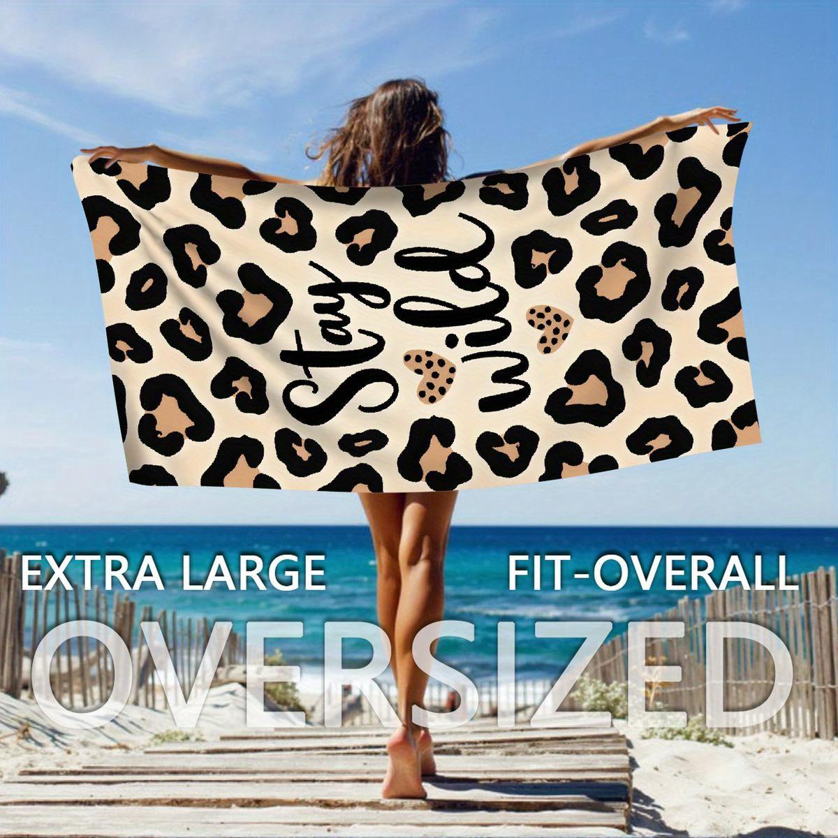 

Valentine s Day I Love You Microfiber Beach Towel, Quick Dry Absorbent Compact for Summer Travel Gift W40*H60(CM)