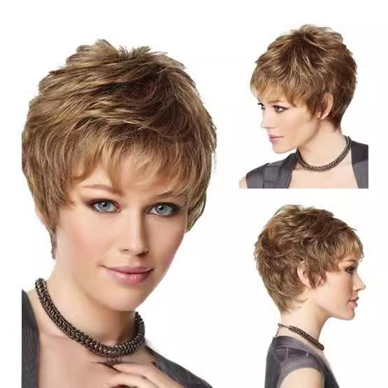 

Ladies Short Curly Hair Rose Net