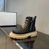 Fashion Spring and Autumn New Luxury Men's Shoes Thick Soled Tall Casual High Quality Work Boots Retro Fashion Outdoor Travel Warm Boots