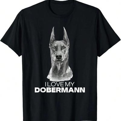 Doberman Dog I Love My Doberman T-Shirt.Jpg