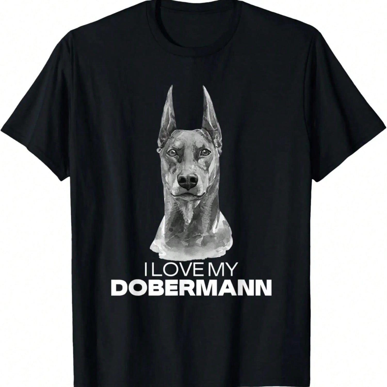Doberman Dog I Love My Doberman T-Shirt.Jpg S разноцветный