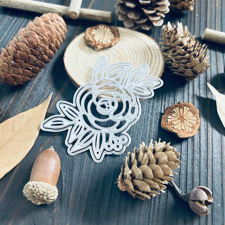 Rose Flower Leaves Shaker Metal Cutting Dies for DIY Scrapbooking Cutting Die Paper Cards Embossed Decorative Craft Die Cut