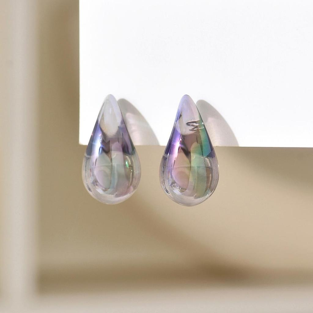 Plump Water Drop Acrylic Dangle Earrings - Simple & Fashionable Jewelry for Women