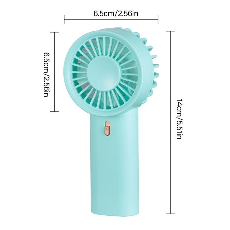 Rechargeable Mini Desk Fan Battery Operated Cooling Device For Home Office Travel Quiet Personals Airflows Tool