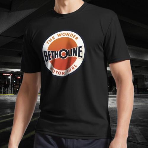 Betholine The Wonder Motor Fuel Active T-Shirt Funny Logo American Men T-Shirt XXL