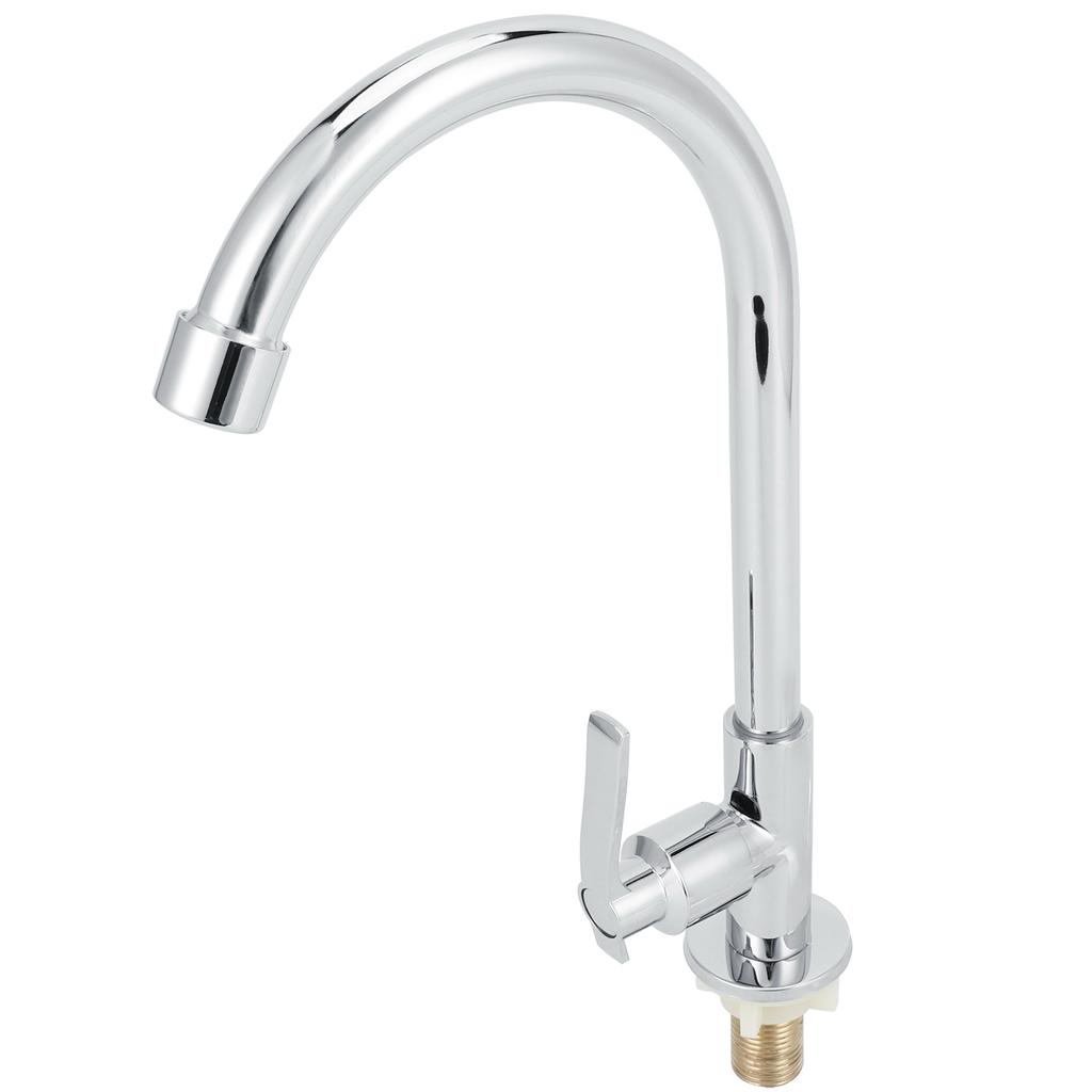 G1/2 Sink Faucet 360 Degree Rotating Stainless Steel Cold Water Tap Kitchen Bathroom Supply