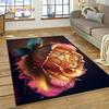 Rose Flowers Nordic Love Romantic Carpet Rug for Bedroom Living Room Home Sofa Decoration,Children Game Large Decor Floor Mat