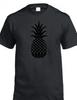 Black Pineapple Tee Cute Food Fruit Hawaiian Tropical Island Vacation T Shirt