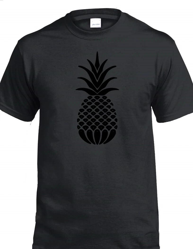 Black Pineapple Tee Cute Food Fruit Hawaiian Tropical Island Vacation T Shirt 2XL