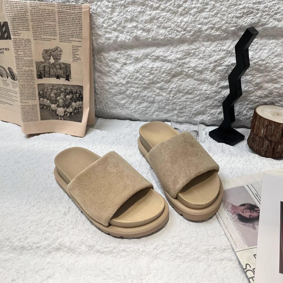 

Leopard print slippers women s 2025 summer new Korean version outer wear one-word sandals lazy slippers flat-bottomed versatile beach slippers 35 абрикосовый