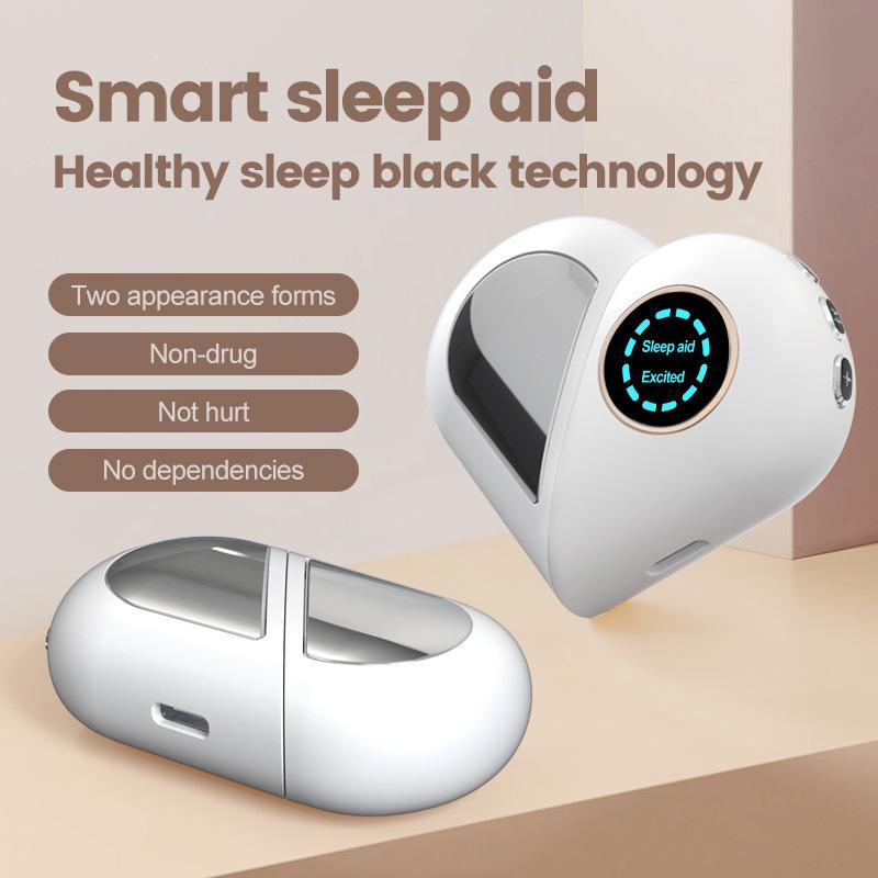 

Heart-Shaped EMS Microcurrent Sleep Aid - Handheld Insomnia Relief Device слонова кістка/білий