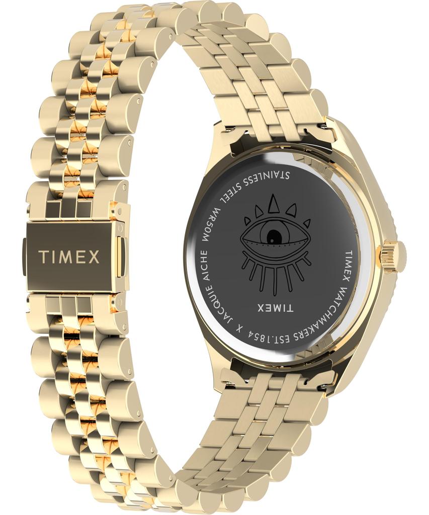 TIMEX x Jackie Aisch Collaboration Quartz Watch TW2Y11200 Multicolor Dial Mineral Glass Unisex 50m