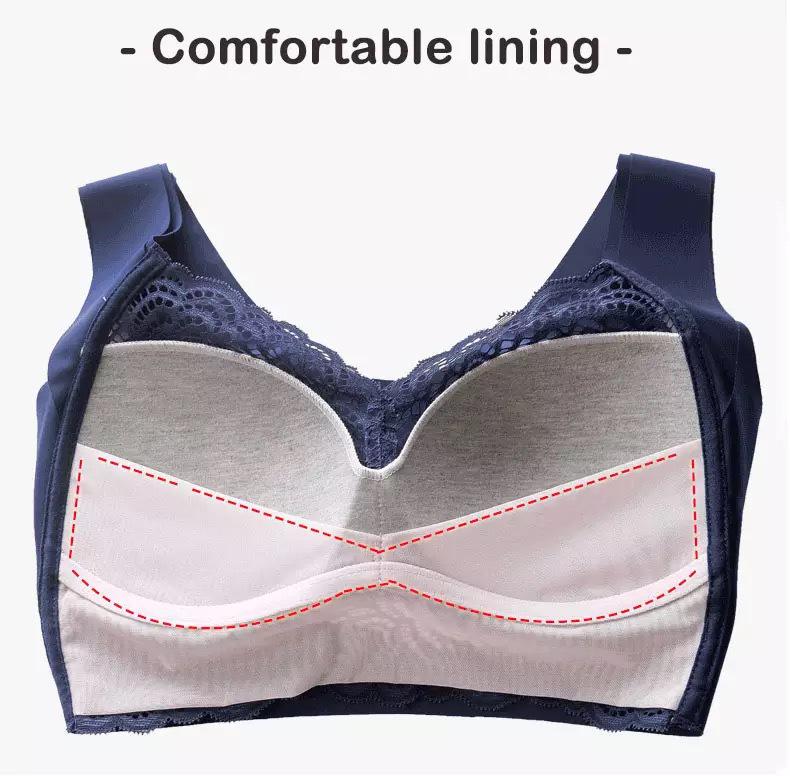 Spitzen Sport Schlaf-BH: Übergröße Push-Up, Ohne Bügel, Sexy Weste Stil