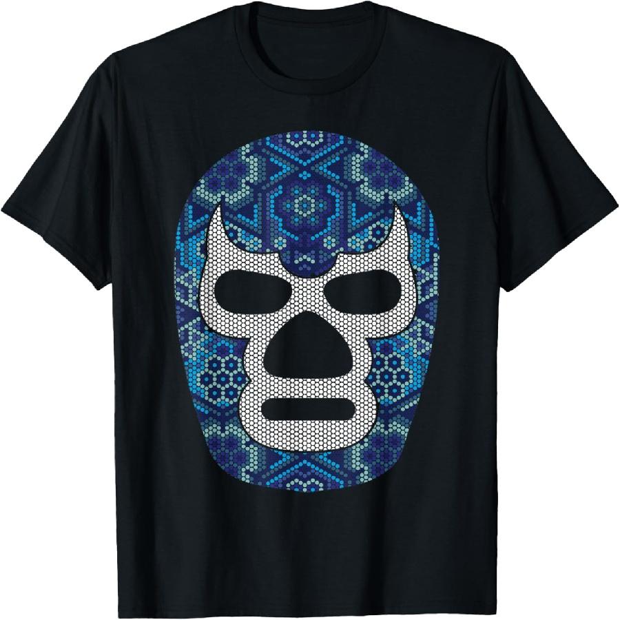 Mex-Art Demon Blue Футболка Легенда Мексиканского Рестлинга Луча Либре S