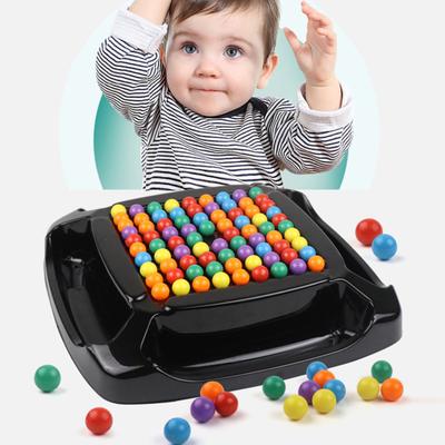 Rainbow Ball Elimination Board Game with 80/241 Colorful Beads Color Recognition Focus Logic