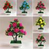 Colorful Artificial Potted Plant Fake Flower Rose Red/purple/pink/yellow/blue
