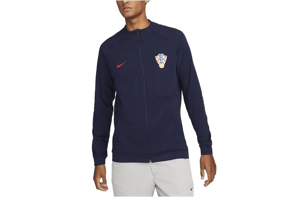 Nike Jackets Men's Dark Blue Crew Neck Moderate Other DH4743-498