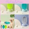 Portable Pet Water Dispenser Perfect For Traveling With Pets Abs Material Gray Blue And Green Selections