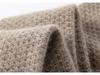 Unisex dicker zweilagiger Schal aus reiner Kaschmirwolle: Warmer Nacken- und Kapuzenprotektor für Herbst/Winter.