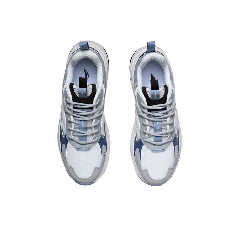 Li Ning Duurzame Lage Hardloopschoenen Heren Sneakers Wit Blauw AGCR205-3