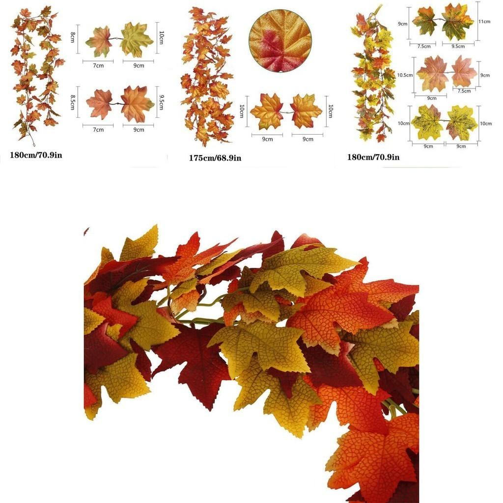 Vibrant And Natural Maple Leaf Wreath For Thanksgiving And Christmas Decor