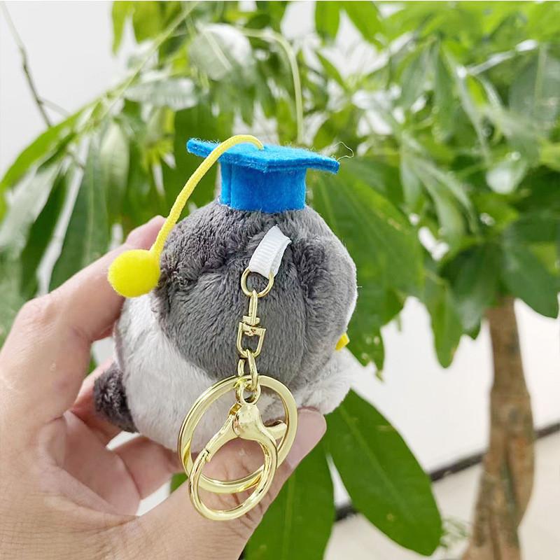 Whimsical Cartoon Penguin Plush Keychain Soft Doll Lovely Stuffed Accessory