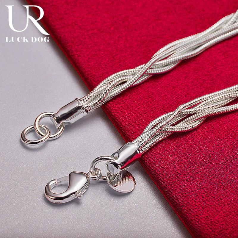 925 Sterling Silver Five Solid Starfish Chain Bracelet Fashionable Wedding Jewelry