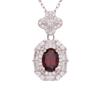 Natural Color Treasure Amethyst Citrine Ring Women'S S925 Sterling Silver Pendant Light Luxury High-End Jewelry