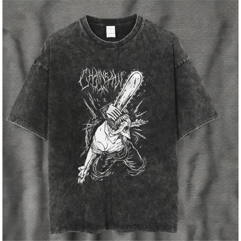 Custom Anime Wash Short-Sleeve Tee 2024