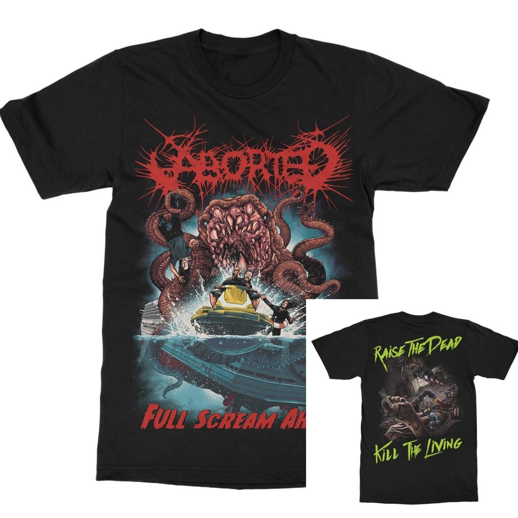 The Aborted Journey of Chaos and Massacre Band TShirt Cotton Graphic Tee Unisex Women Summer Streetwear Top
