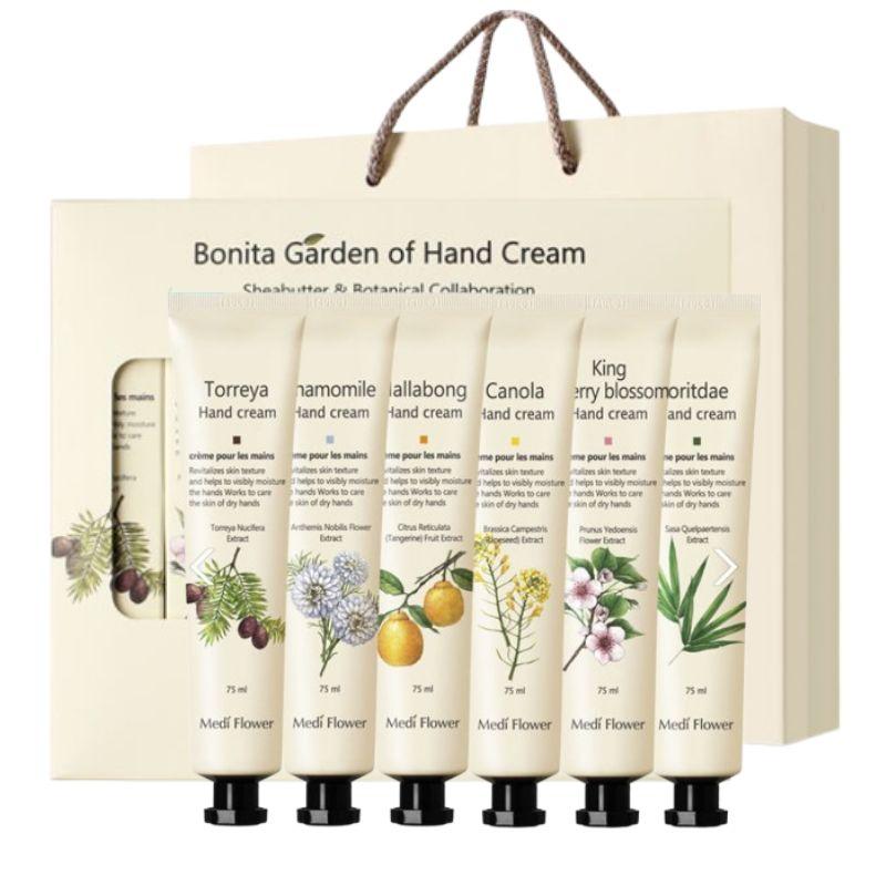 

MediFlower Bonita Garden Hand Cream 6Piece Set(75ml × 6) + Gift Shopping Bag Set(75ml × 6)
