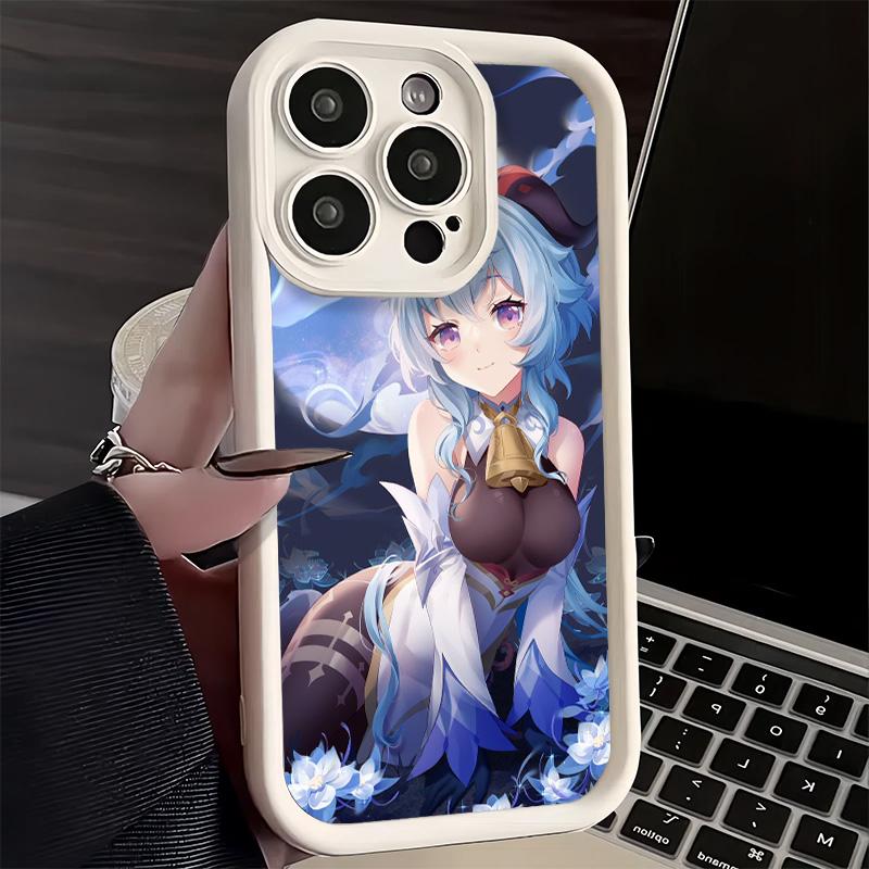 Phone Case for iPhone 17 Air 16E 15 16 Pro Max Genshin Impact Ganyu Cover 14 Plus 13 12 Mini Soft Shell Silicone Fundas