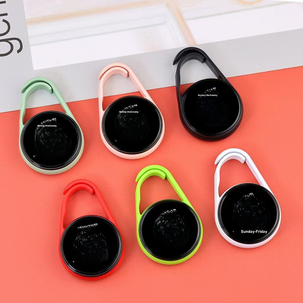 New Fashion LED Mini Electronic Watch Student Exam Special Waterproof Keychain Flashlight Strap Week Display