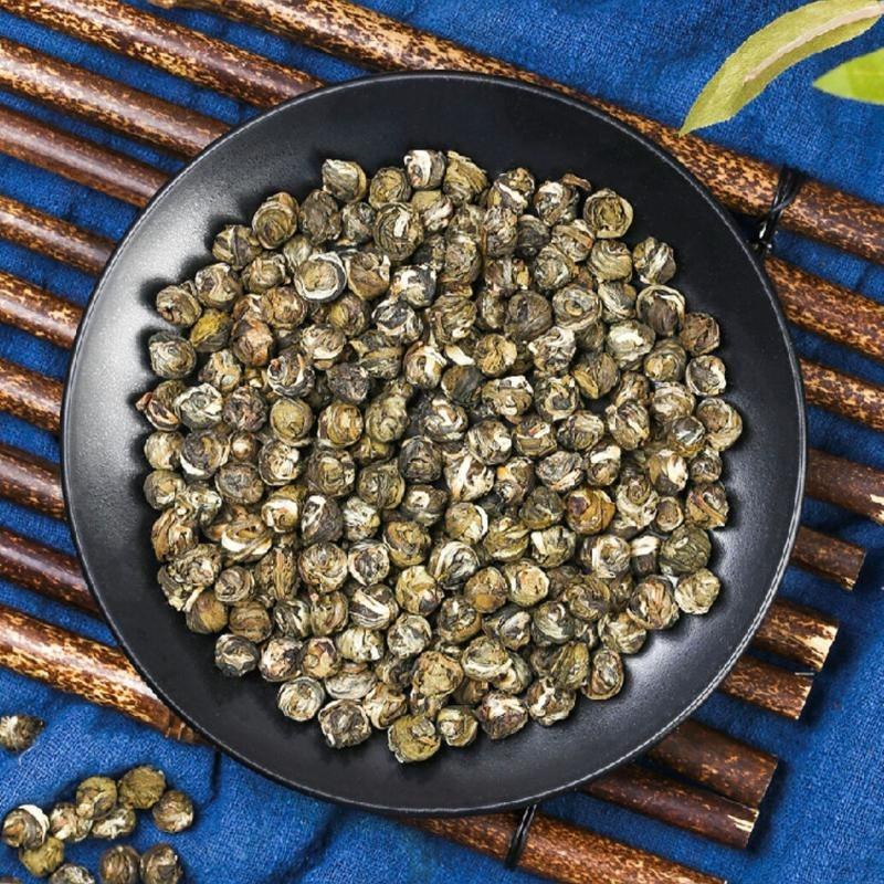Tè verde cinese Dragon Pearl Jasmine di qualità King biologico Premium Roll da 250 g
