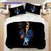 Bettwäsche Johnny Hallyday Bühne (1 Bettbezug + 2 Kissenbezüge, ohne Füllung) 2D flaches Bettbezug und Kissenbezug Bettwäsche-Set Weihnachten Geburtstagsgeschenk