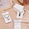 100pcs White Earring Cards Black Blank Jewelry Card Kraft Paper Jewelry Card  Selling Jewelry