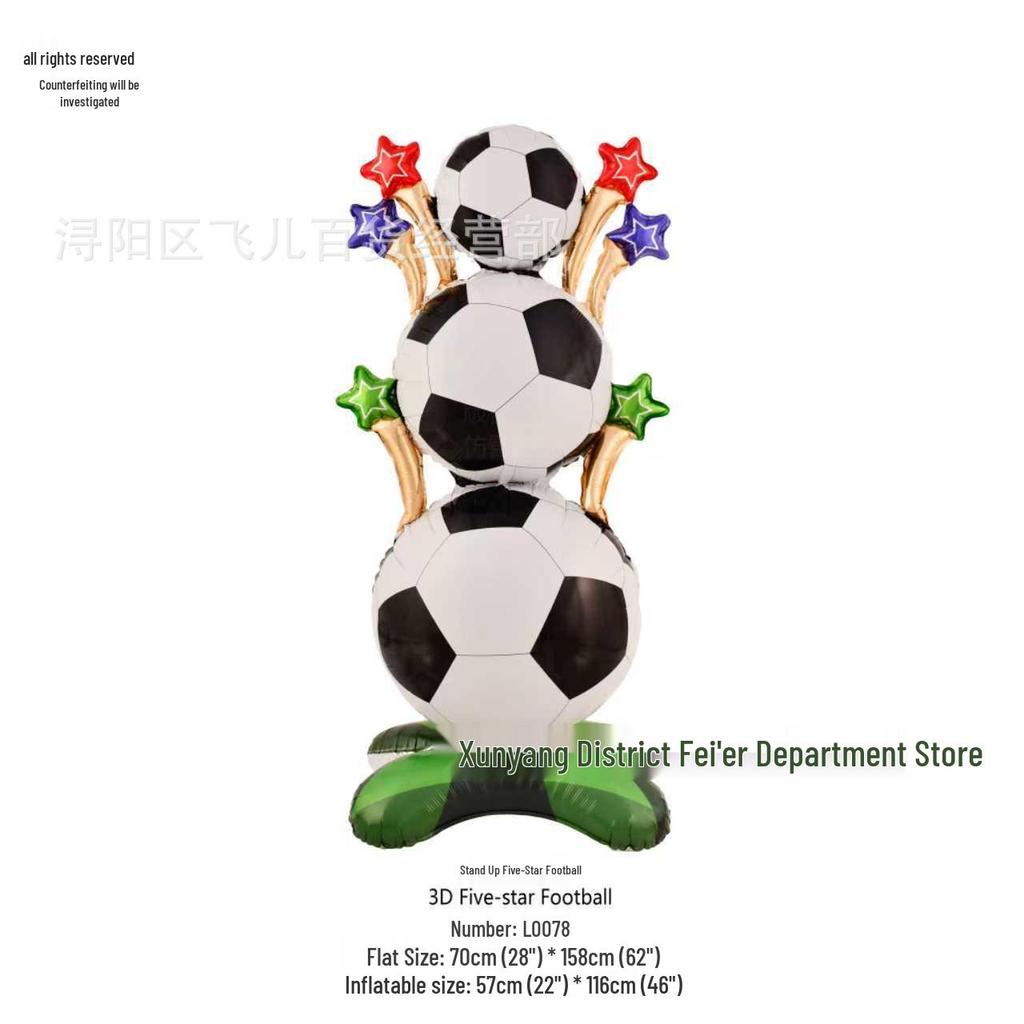 Velký stojící fóliový balónek Mistrovství světa pro party dekoraci