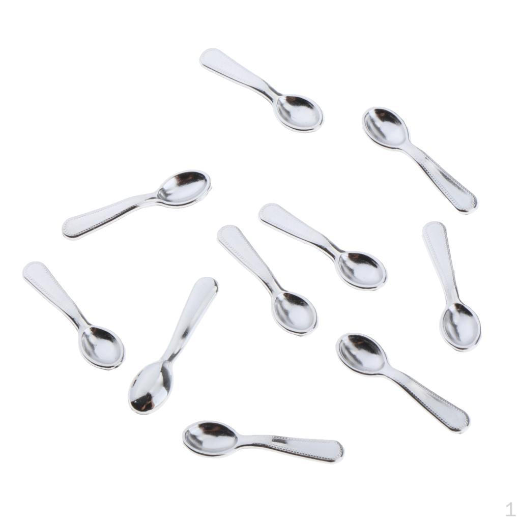 

1/12 Кукольный домик Металлическая посуда Кухонные принадлежности Вилка knife