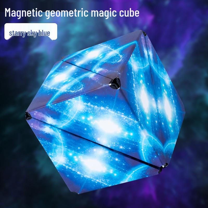 3D Magnetic Geometric Cube for Children's Cognitive Training