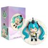 Em Estoque Anime Hatsune Miku Versão Q Feito à Mão Figuras de Ação Dormindo Modelo de PVC Decoração Moda de Animação Brinquedo Presentes de Feriado