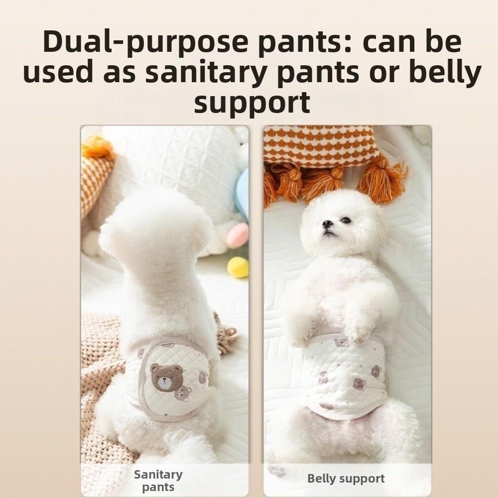 Breathable Pet Dog Diaper Leak Proof Sanitary Underwear Washable Pet Physiological Pant  Pet Cat