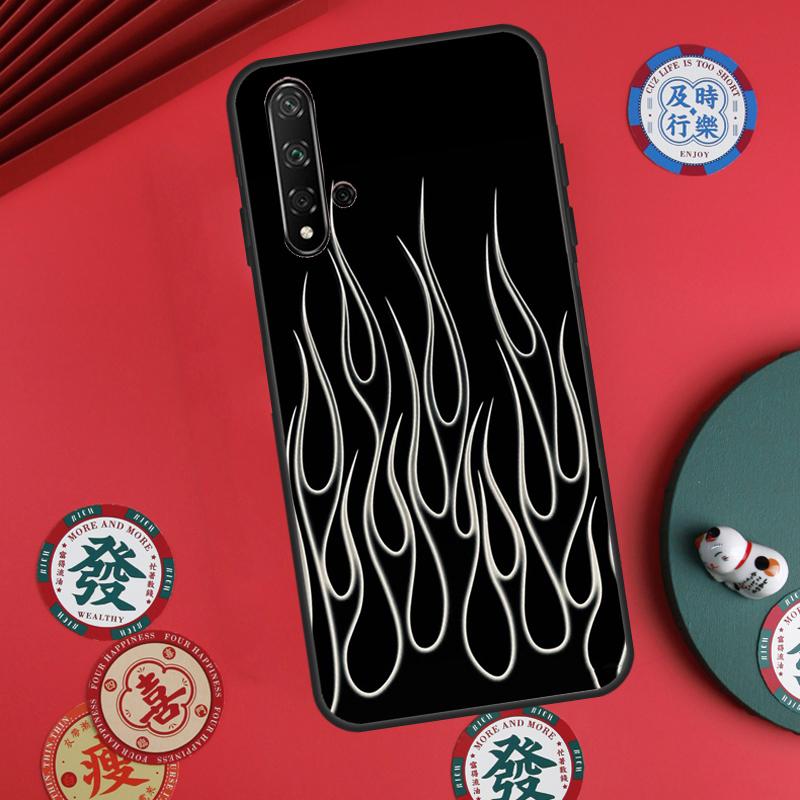 Blue Red Flame Fire For Huawei Nova 12s 7i 8i 11i 12i Y73 Y70 Y90 Y60 Y72 Y61 Y91 9 10 SE P30 Pro P40 Lite Case